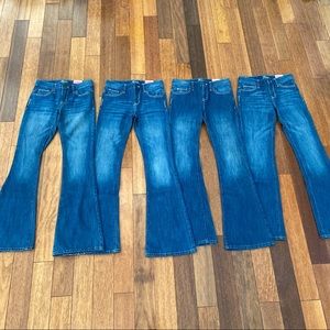 Four Old Navy Famous Flare Girls Jeans Bundle